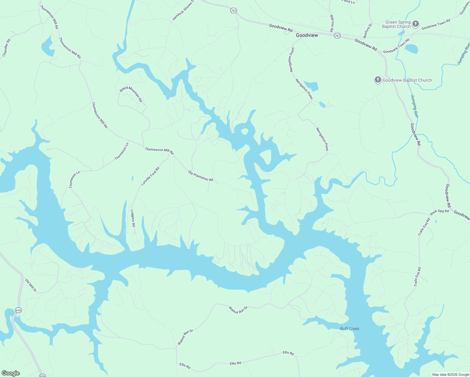 map of restaurants, bars, coffee shops, grocery stores, and more near 1346 Old Plantation Road in Goodview