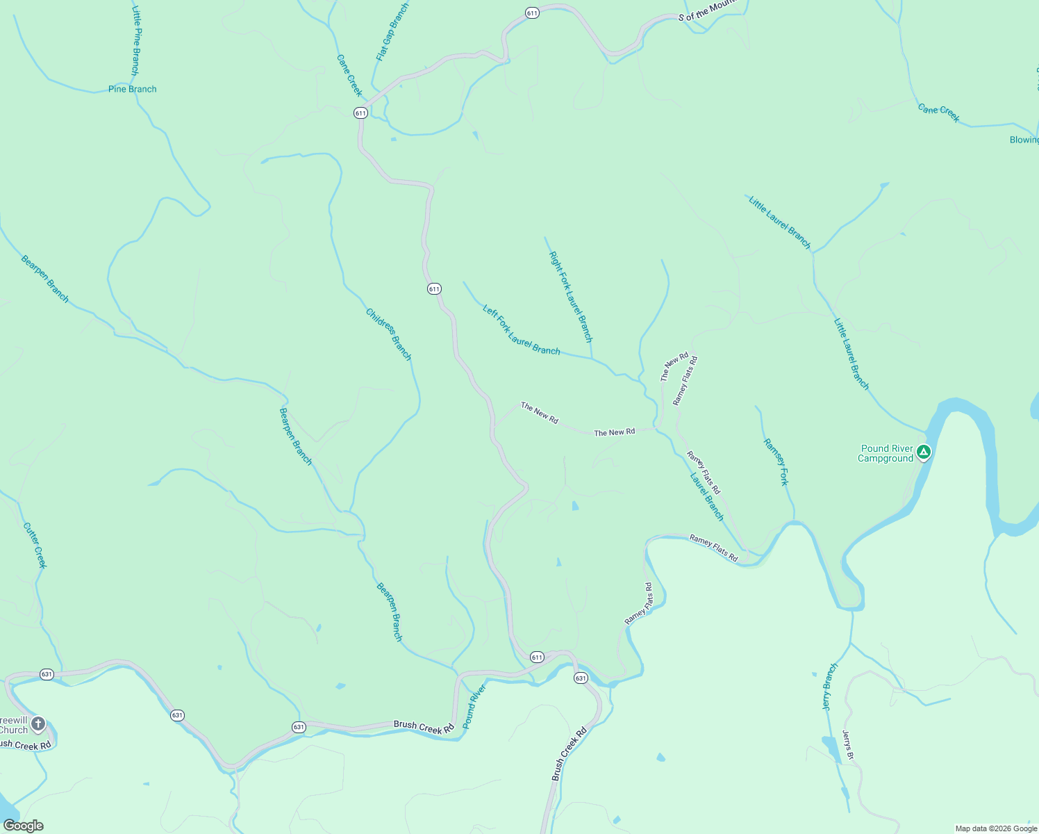 map of restaurants, bars, coffee shops, grocery stores, and more near State Route 742 in Clintwood