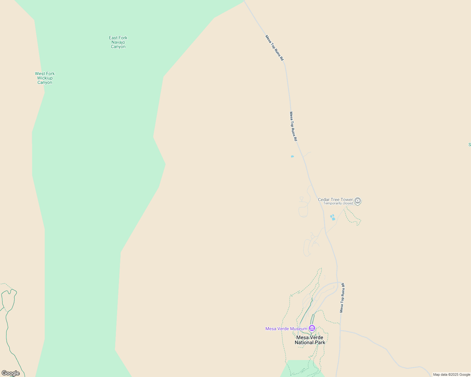 map of restaurants, bars, coffee shops, grocery stores, and more near in MESA VERDE