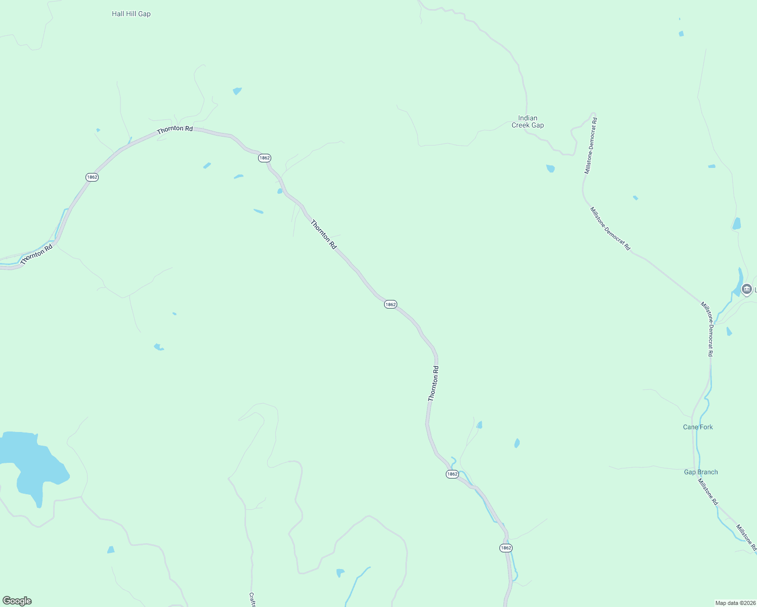 map of restaurants, bars, coffee shops, grocery stores, and more near 4105 Thornton Road in Letcher County