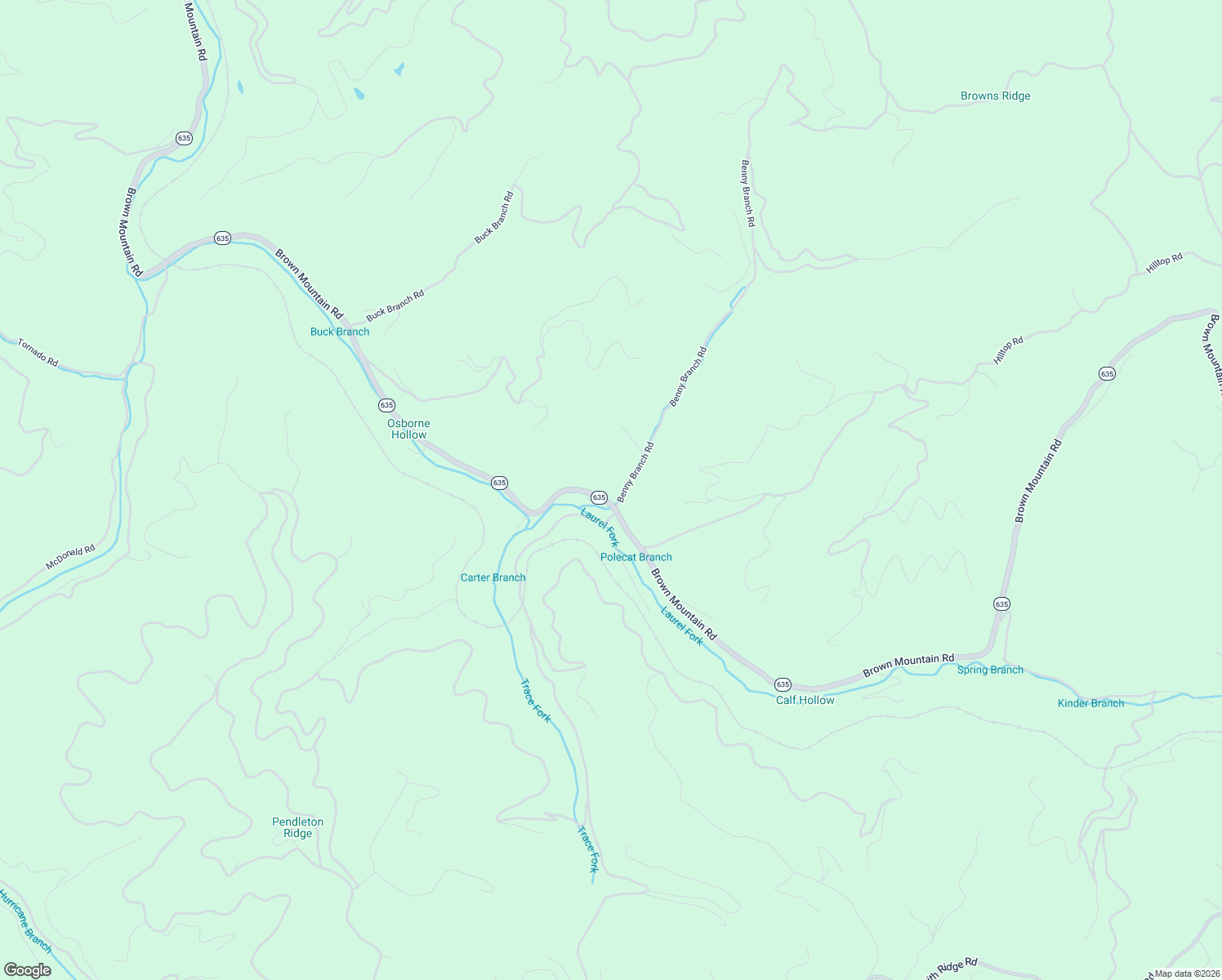 map of restaurants, bars, coffee shops, grocery stores, and more near State Route 635 in Whitewood