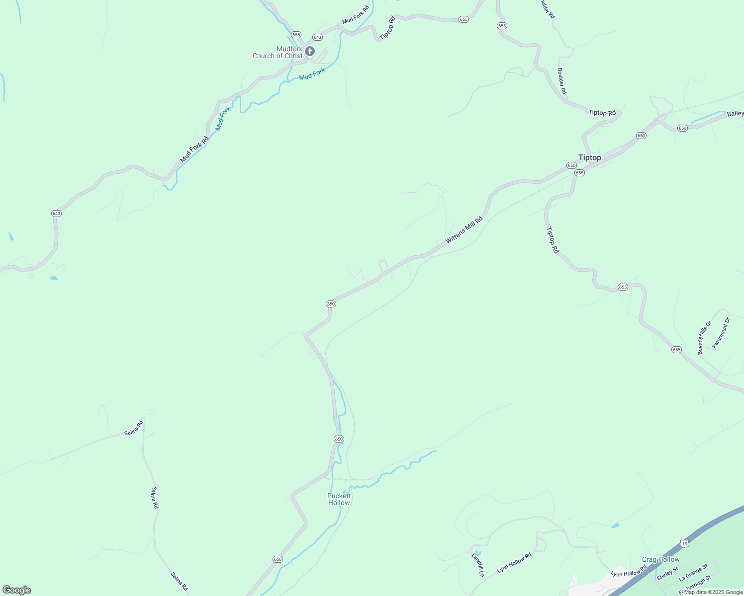 map of restaurants, bars, coffee shops, grocery stores, and more near 4055 Wittens Mill Road in Tazewell County