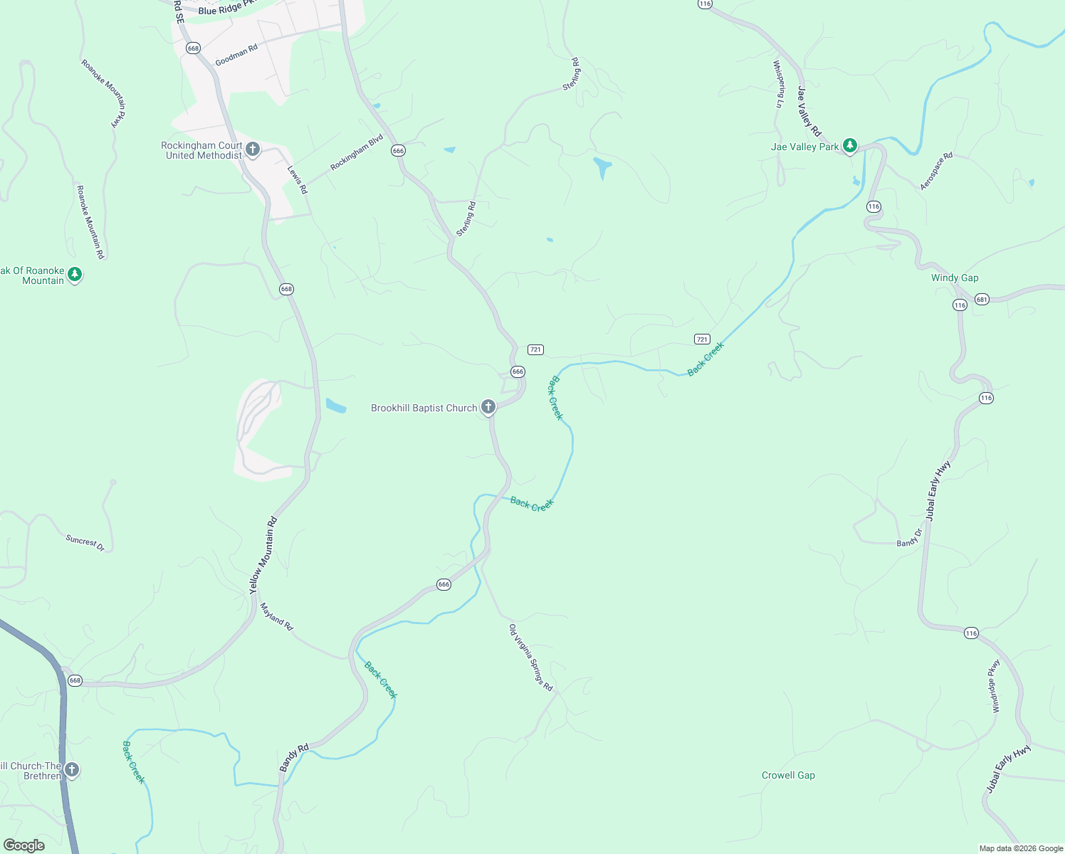 map of restaurants, bars, coffee shops, grocery stores, and more near 4686 Bandy Road in Roanoke
