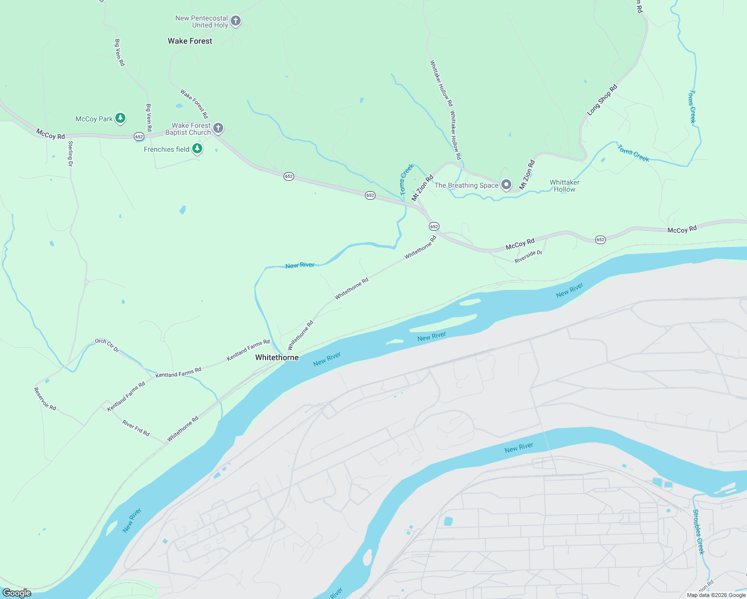 map of restaurants, bars, coffee shops, grocery stores, and more near 4989 Whitethorne Road in Blacksburg