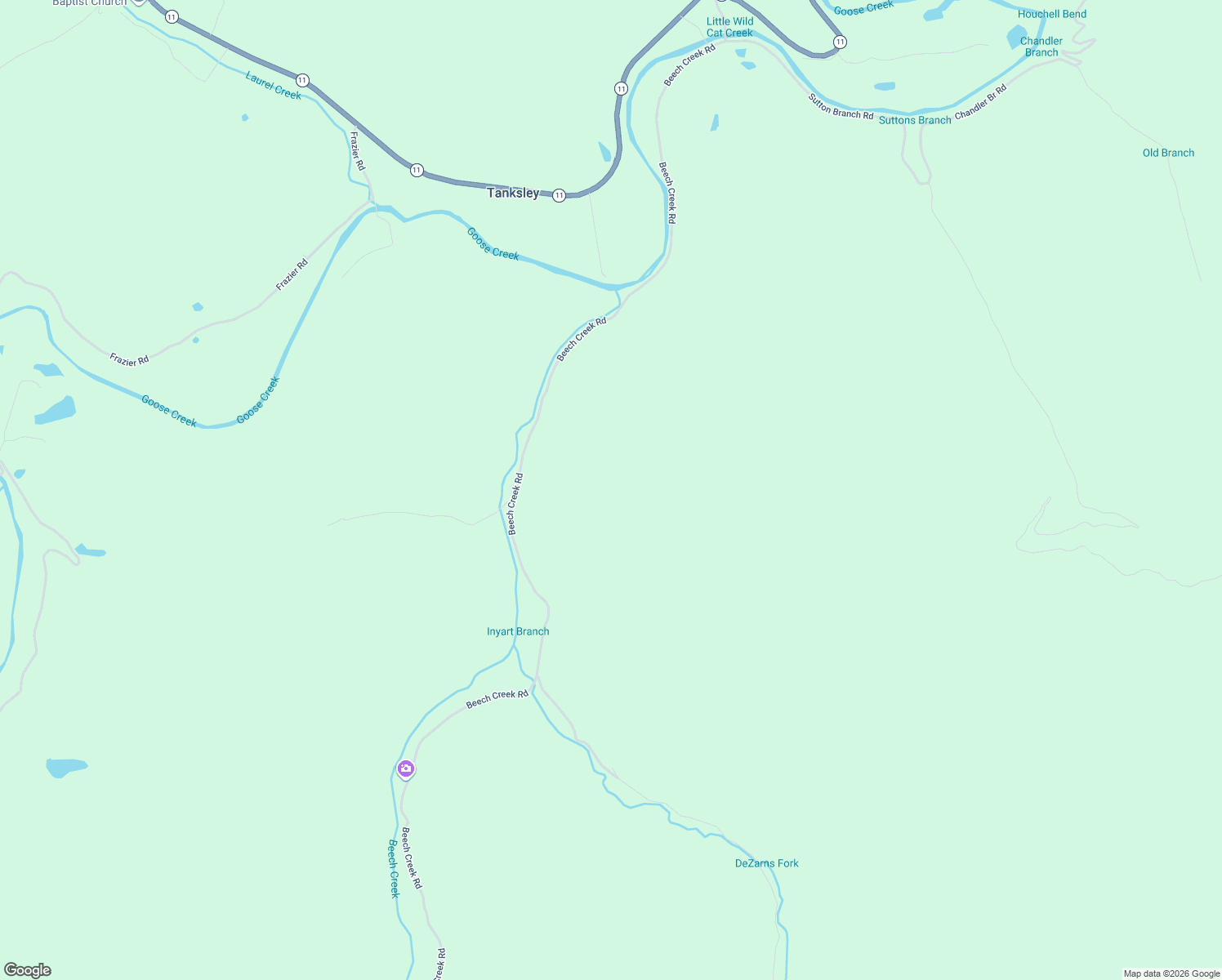 map of restaurants, bars, coffee shops, grocery stores, and more near in Tanksley