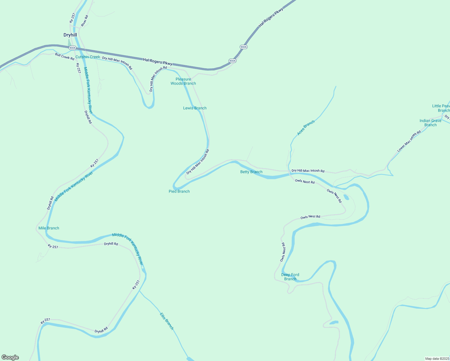 map of restaurants, bars, coffee shops, grocery stores, and more near 3625 Lower McIntosh Road in Hyden