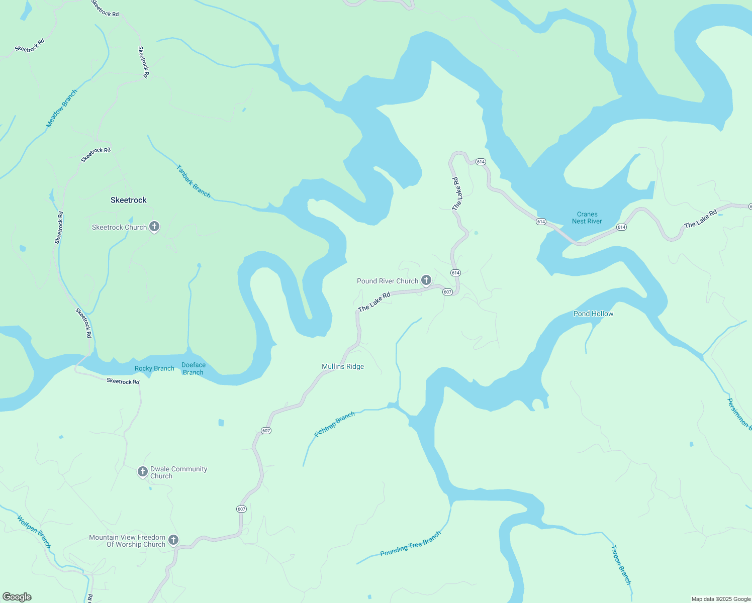 map of restaurants, bars, coffee shops, grocery stores, and more near 101 Blansett Lane in Clintwood