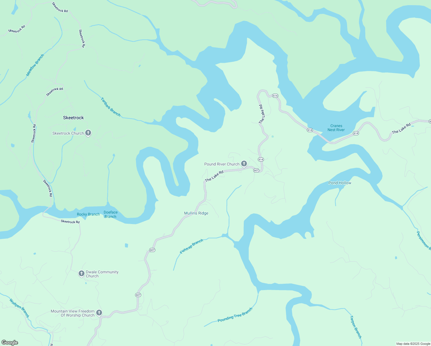 map of restaurants, bars, coffee shops, grocery stores, and more near 101-199 Blansett Lane in Clintwood