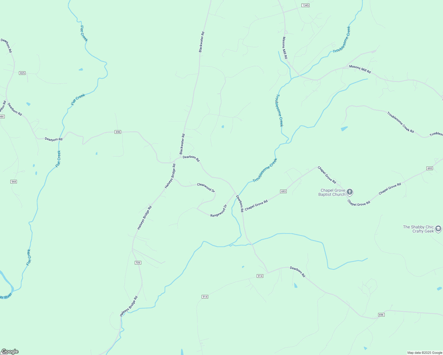 map of restaurants, bars, coffee shops, grocery stores, and more near 2741 Dearborn Road in Evington