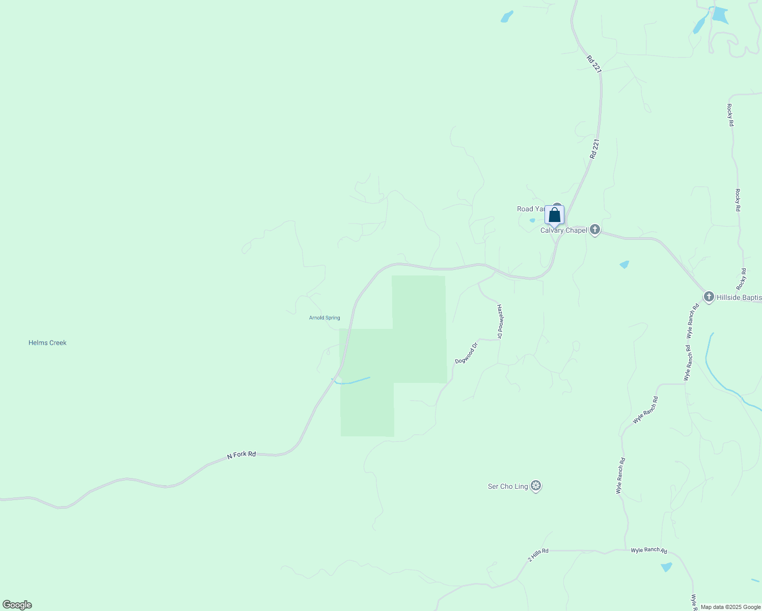 map of restaurants, bars, coffee shops, grocery stores, and more near 53732 Road 200 in O'Neals