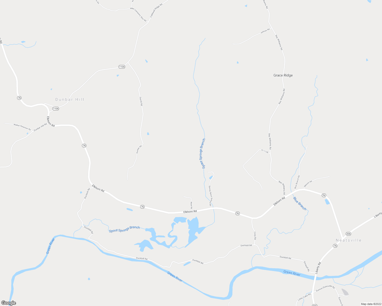 map of restaurants, bars, coffee shops, grocery stores, and more near 439 Spout Springs Road in Knifley