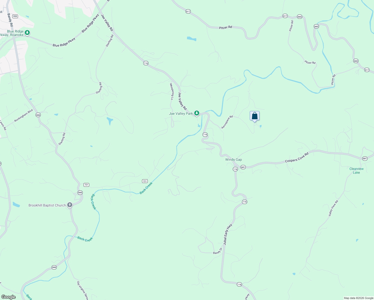 map of restaurants, bars, coffee shops, grocery stores, and more near 4251 Carr Rouse Road in Roanoke