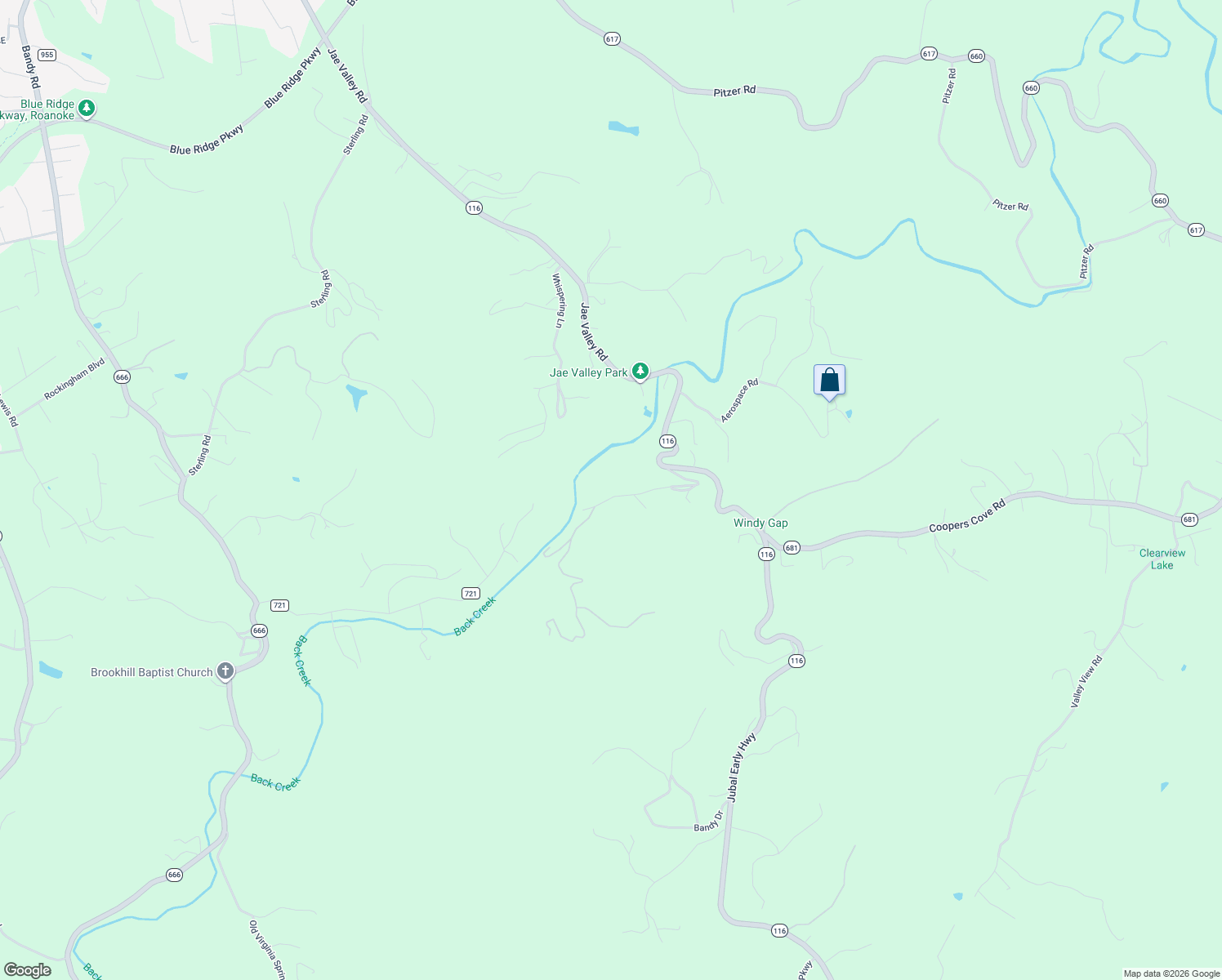 map of restaurants, bars, coffee shops, grocery stores, and more near 4251 Carr Rouse Road in Roanoke