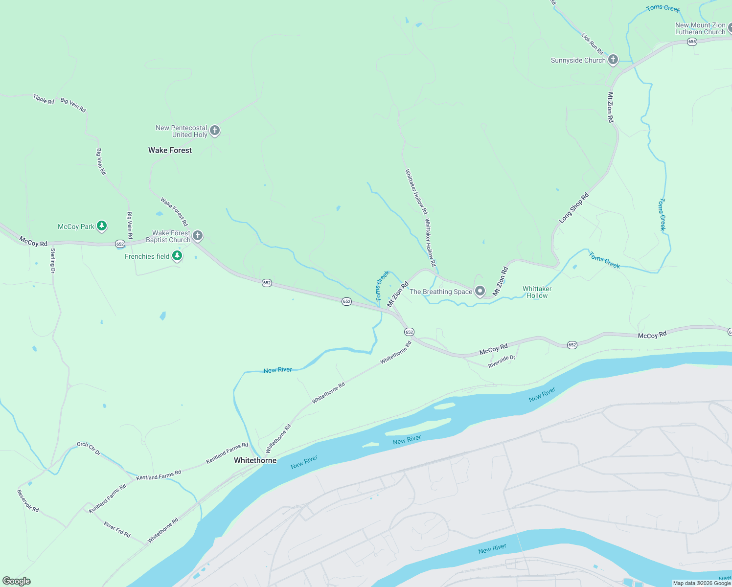 map of restaurants, bars, coffee shops, grocery stores, and more near 1728 Daisy Rd in Blacksburg