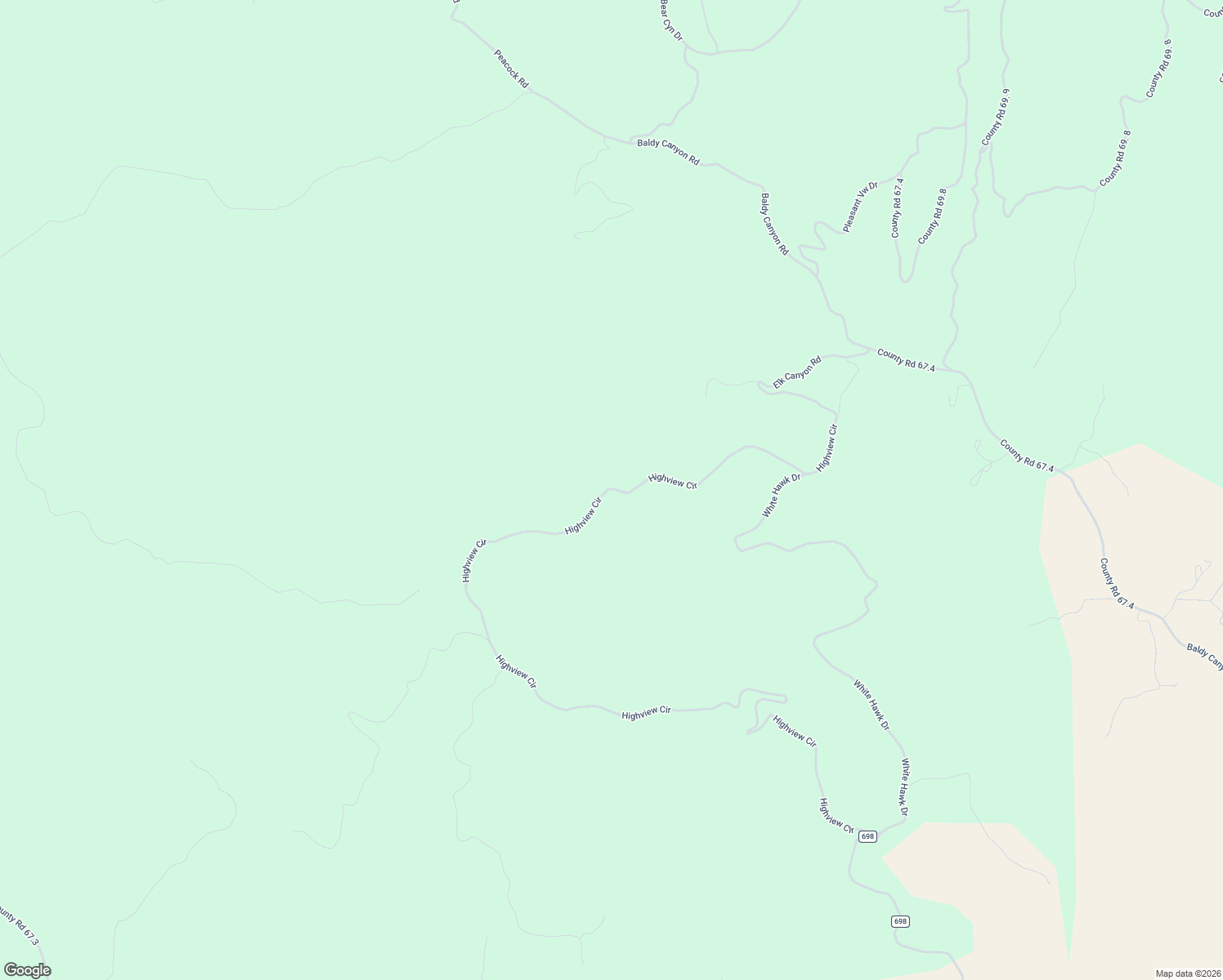 map of restaurants, bars, coffee shops, grocery stores, and more near Highview Circle in Trinidad
