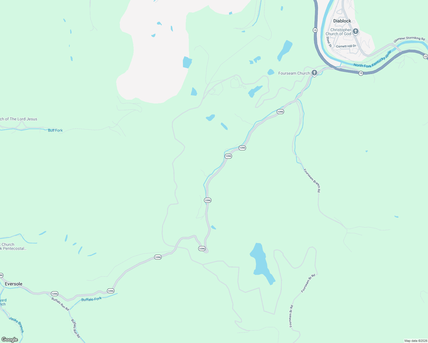map of restaurants, bars, coffee shops, grocery stores, and more near 1613 Fourseam Buffalo Road in Hazard