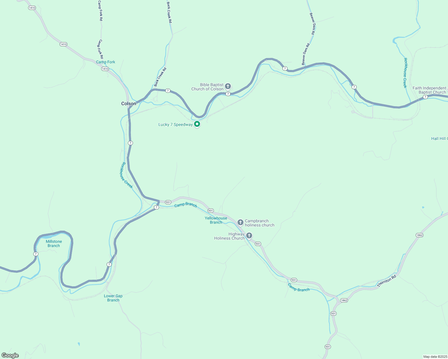map of restaurants, bars, coffee shops, grocery stores, and more near in Colson