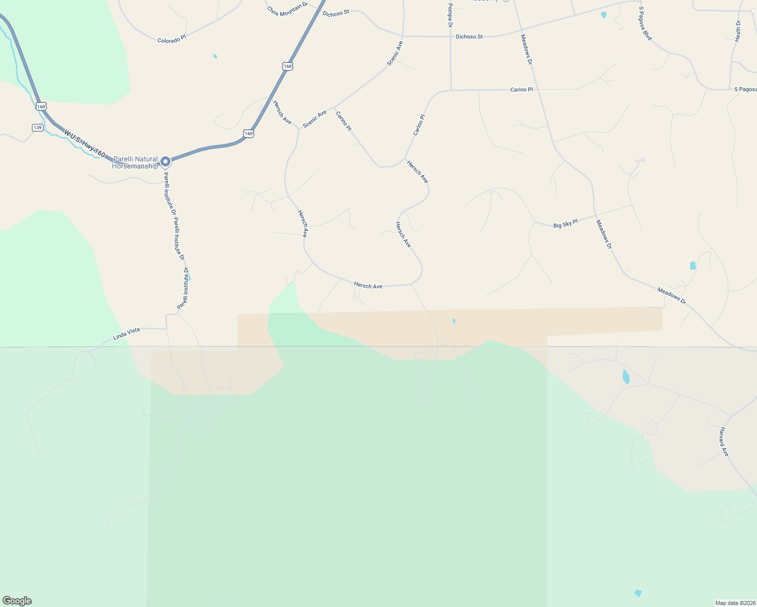 map of restaurants, bars, coffee shops, grocery stores, and more near 1185 Hersch Avenue in Pagosa Springs
