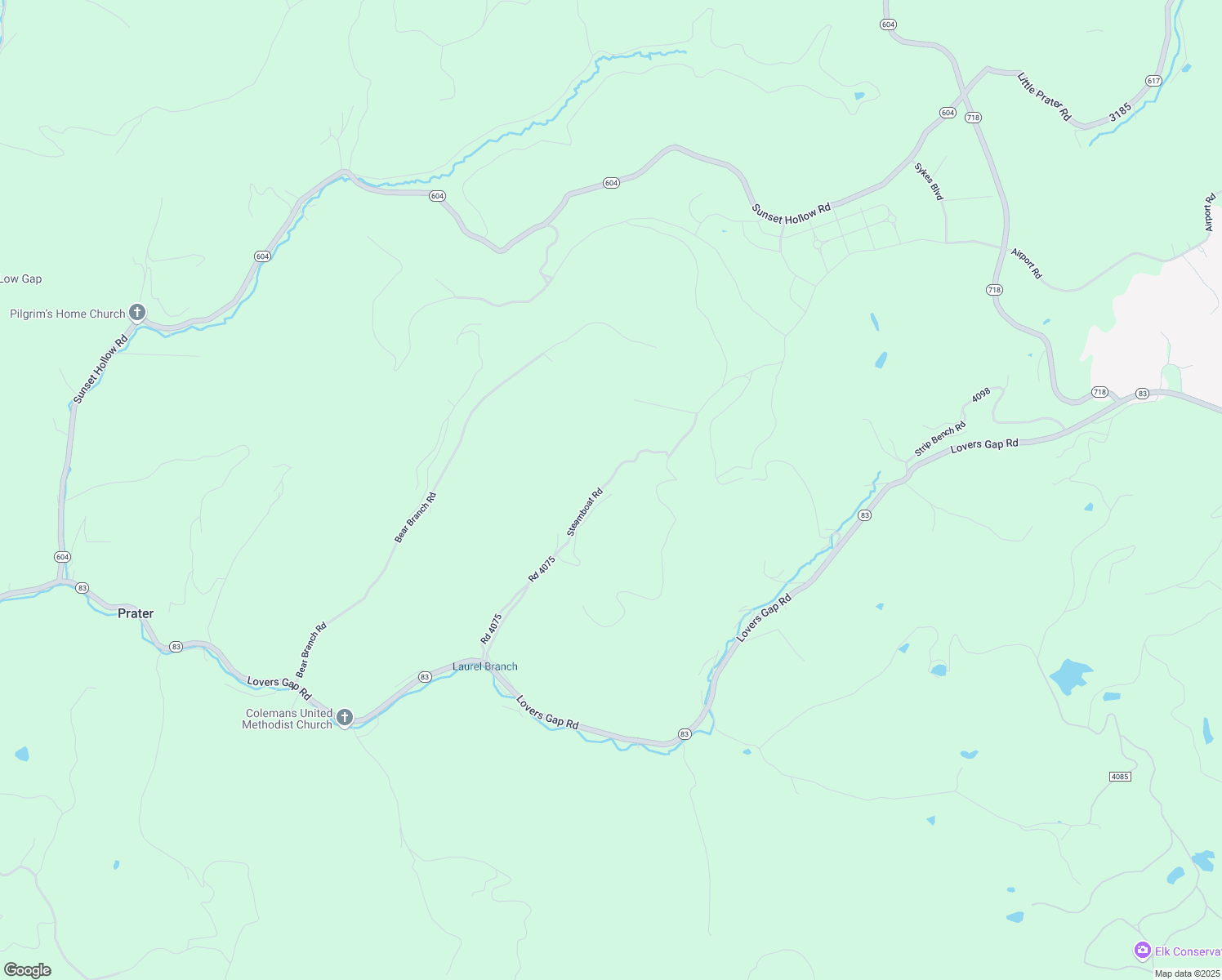 map of restaurants, bars, coffee shops, grocery stores, and more near 1175 Deer Trail Drive in Vansant