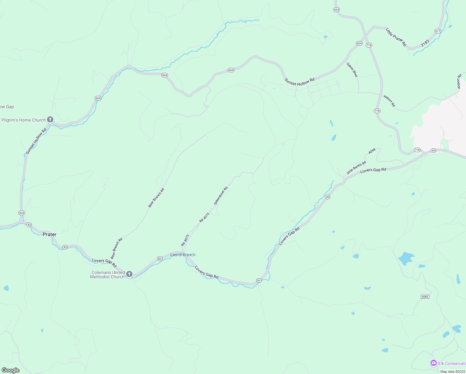 map of restaurants, bars, coffee shops, grocery stores, and more near 1175 Deer Trail Drive in Vansant