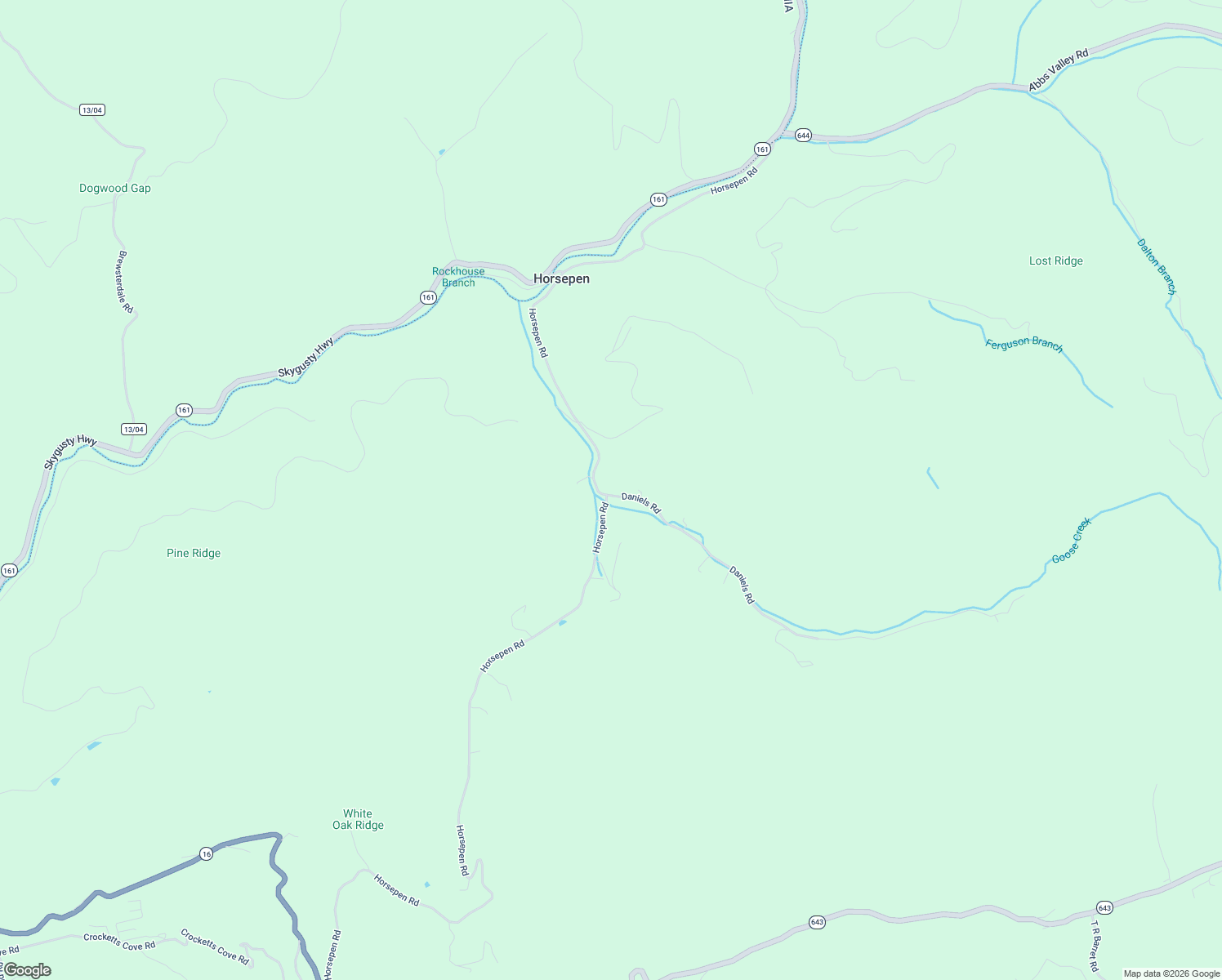 map of restaurants, bars, coffee shops, grocery stores, and more near 185 Daniels Road in Bandy