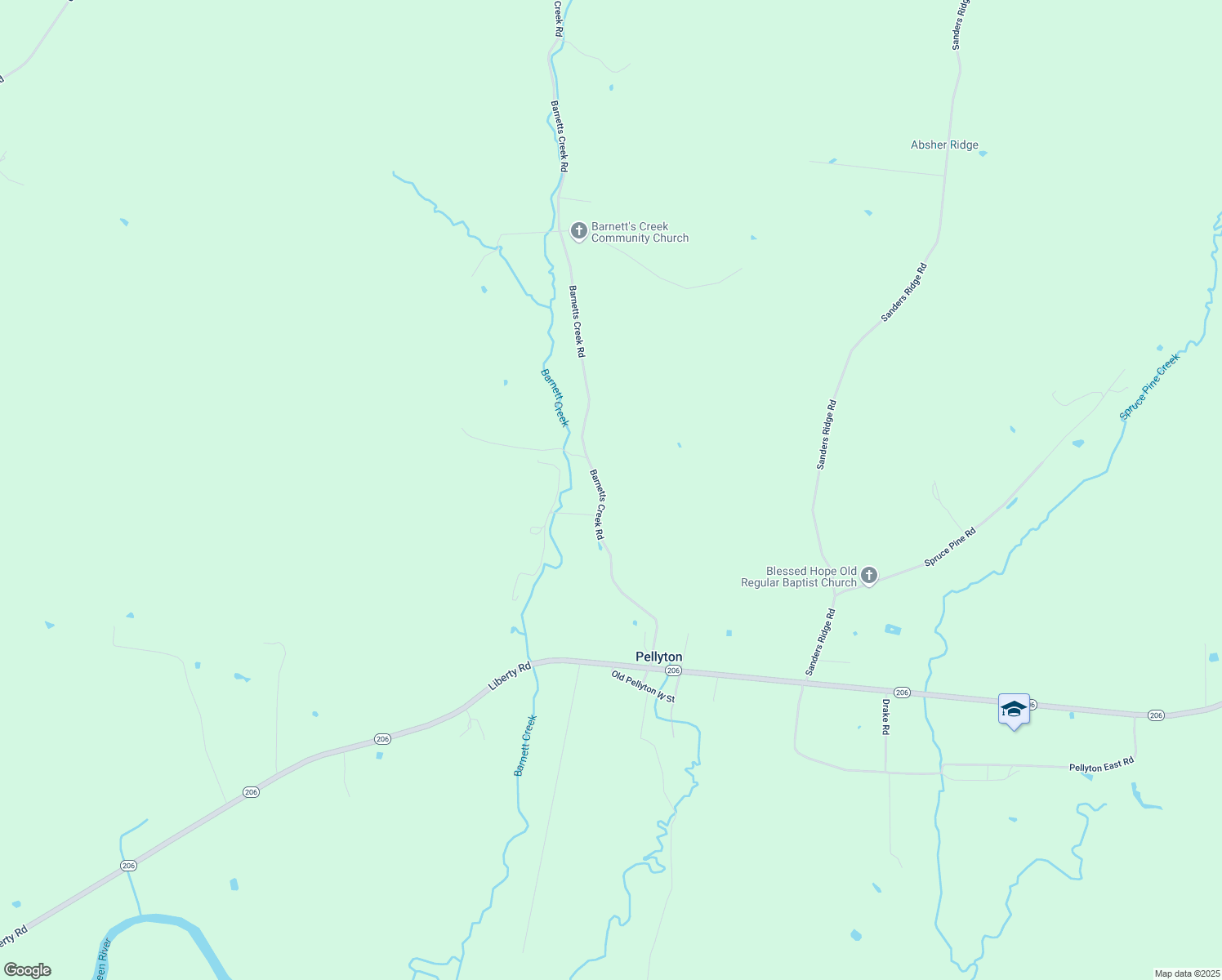 map of restaurants, bars, coffee shops, grocery stores, and more near 284-714 Barnetts Creek Road in Columbia