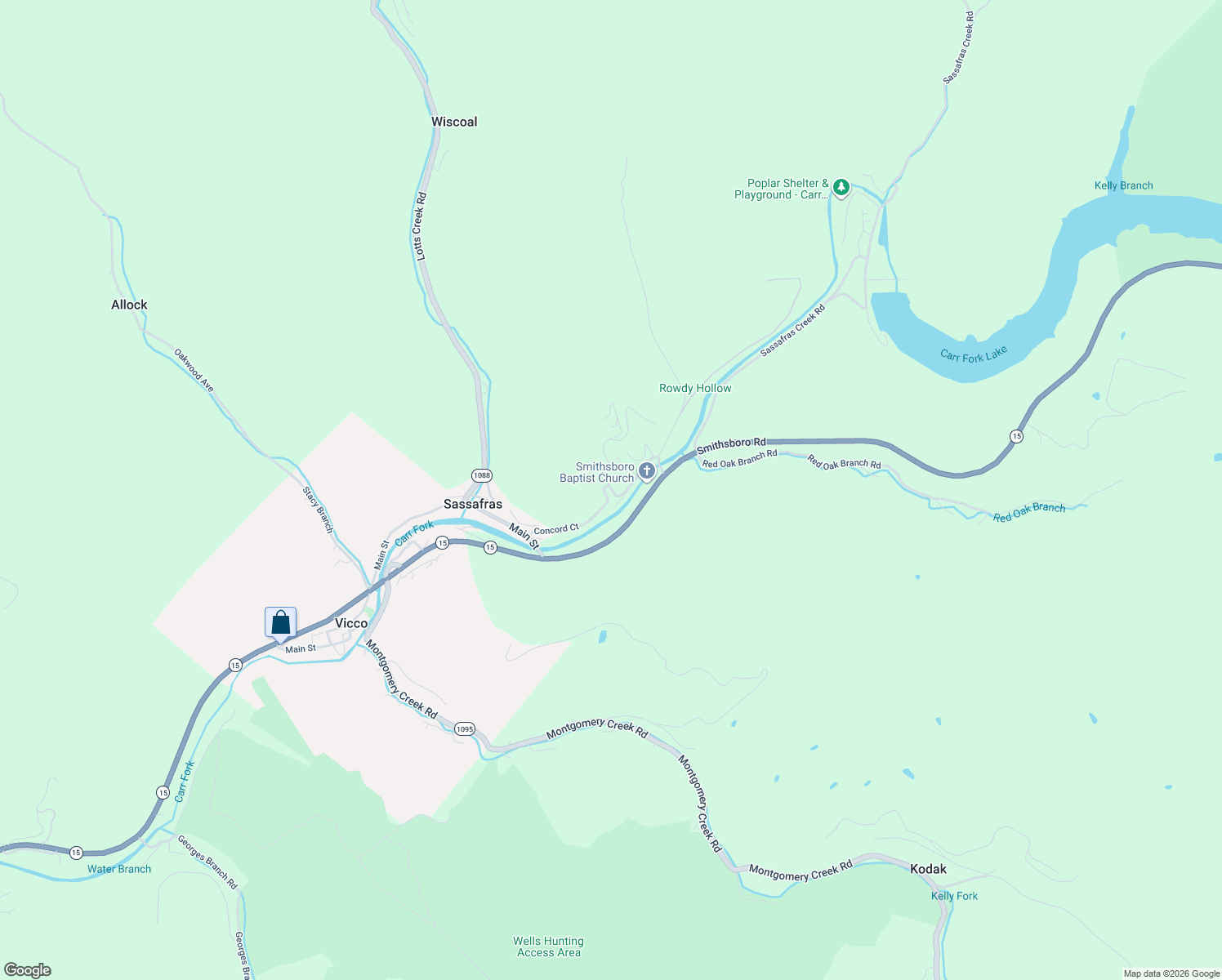 map of restaurants, bars, coffee shops, grocery stores, and more near 128-170 Concord Court in Sassafras