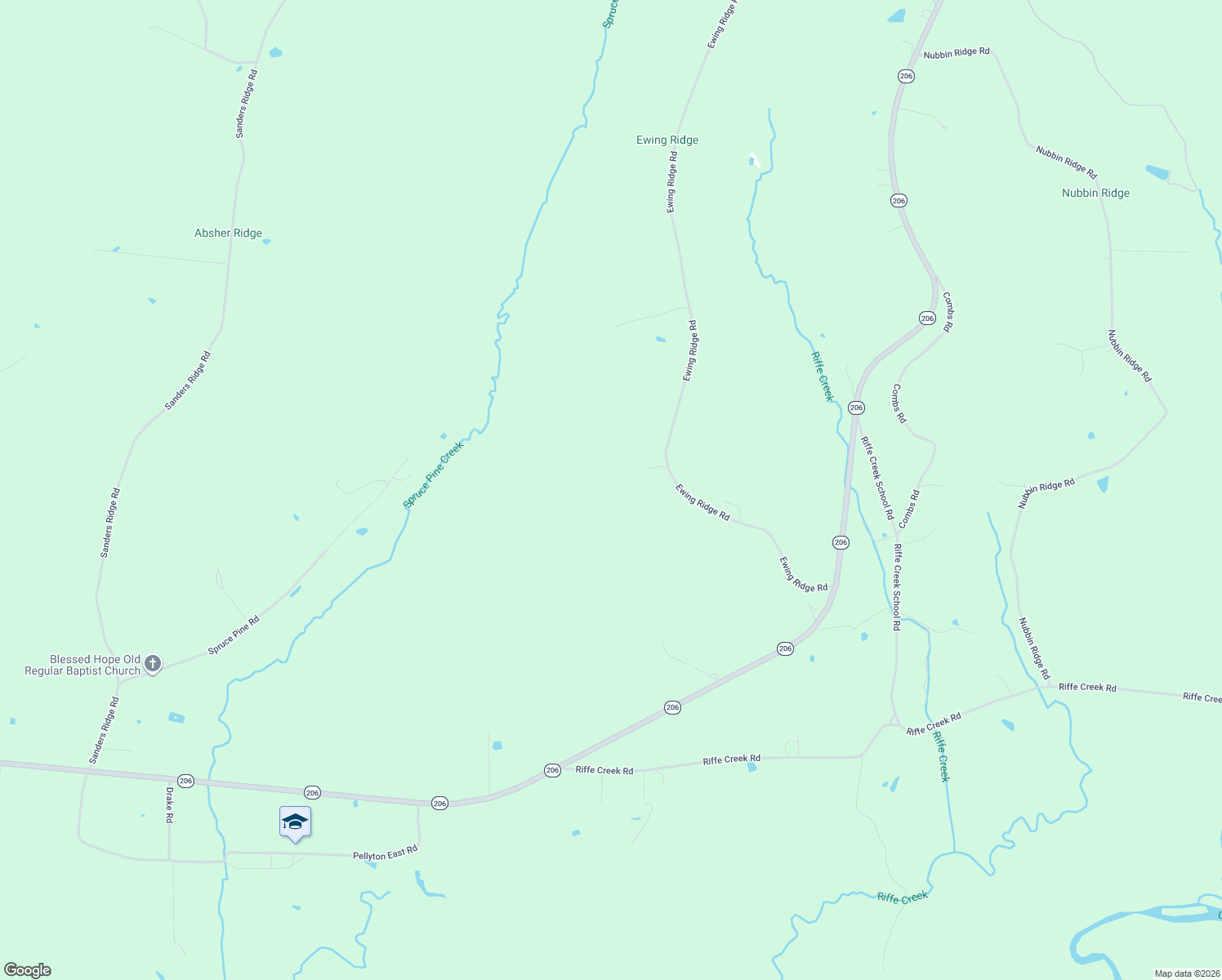 map of restaurants, bars, coffee shops, grocery stores, and more near 3378 Ewing Ridge Road in Dunnville