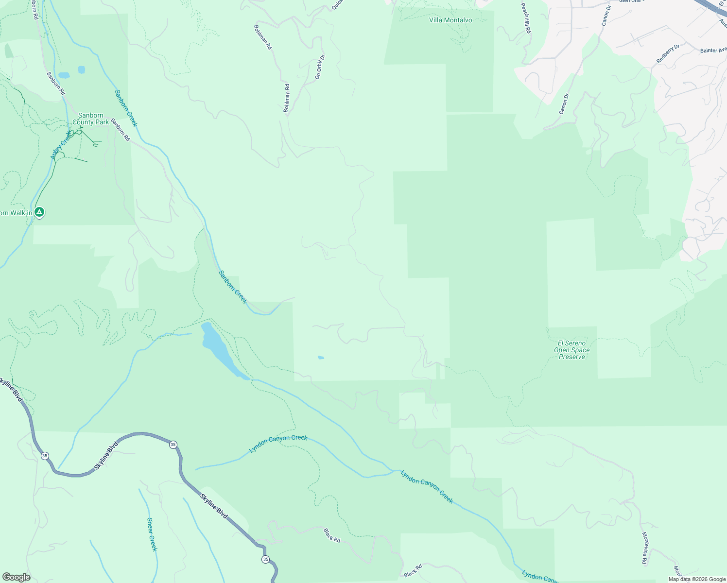 map of restaurants, bars, coffee shops, grocery stores, and more near 16951 Bohlman Road in Saratoga