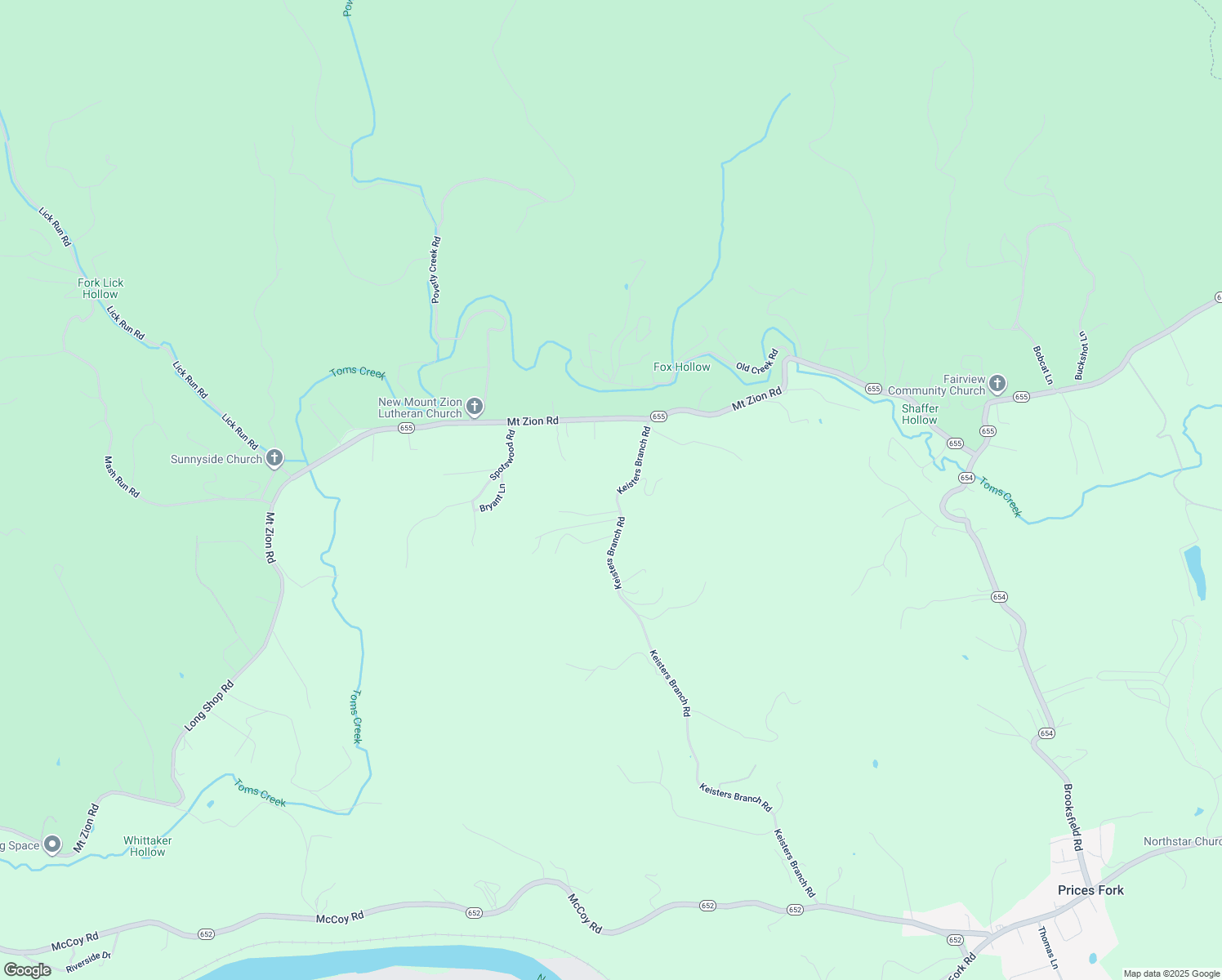 map of restaurants, bars, coffee shops, grocery stores, and more near 2229 Keisters Branch Road in Blacksburg