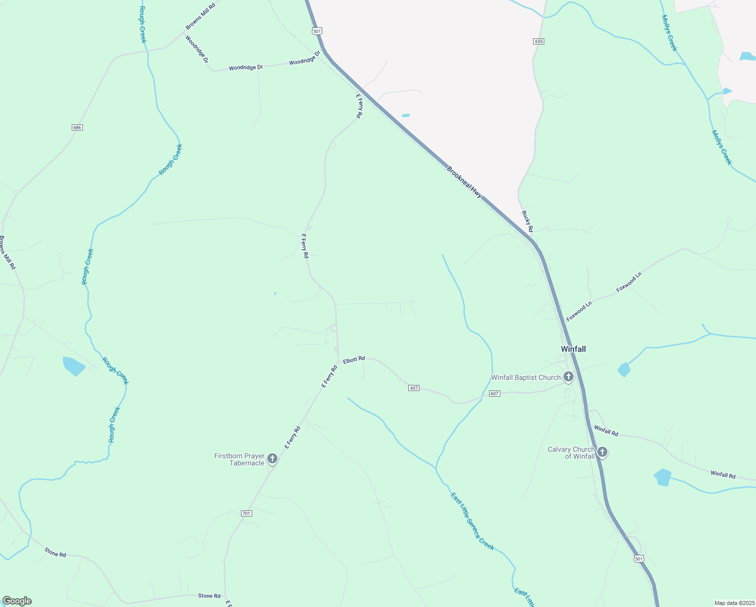 map of restaurants, bars, coffee shops, grocery stores, and more near 227 Frontier Lane in Gladys