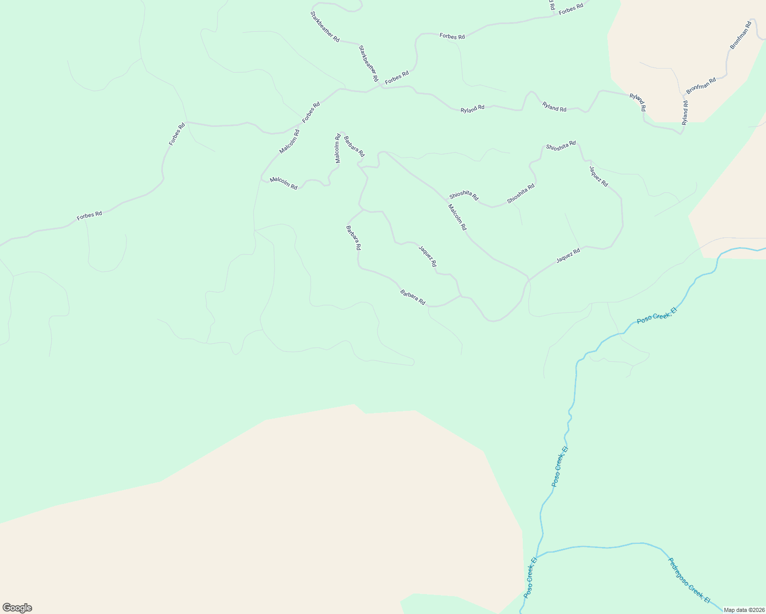 map of restaurants, bars, coffee shops, grocery stores, and more near Barbara Road in San Luis