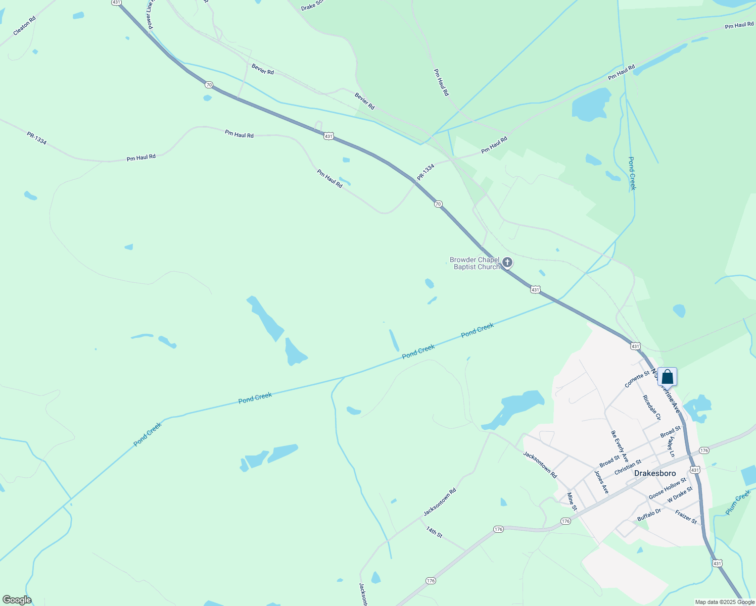 map of restaurants, bars, coffee shops, grocery stores, and more near in Drakesboro