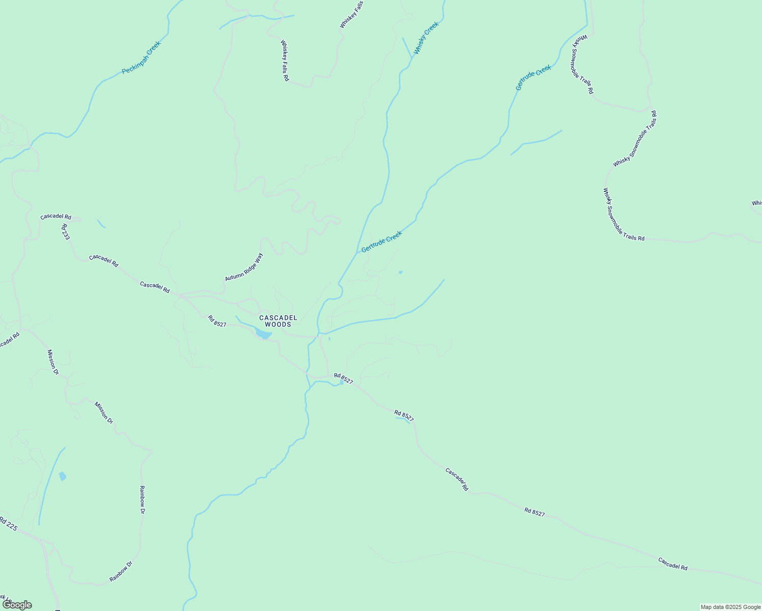 map of restaurants, bars, coffee shops, grocery stores, and more near 60126 Cascadel Drive North in North Fork