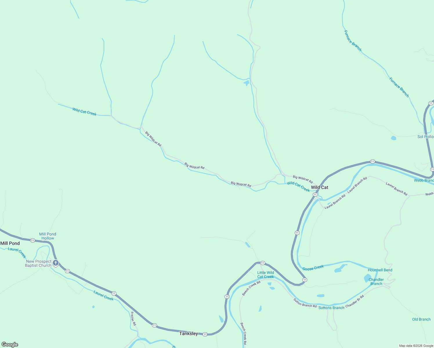 map of restaurants, bars, coffee shops, grocery stores, and more near Wild Cat Creek Road in Manchester