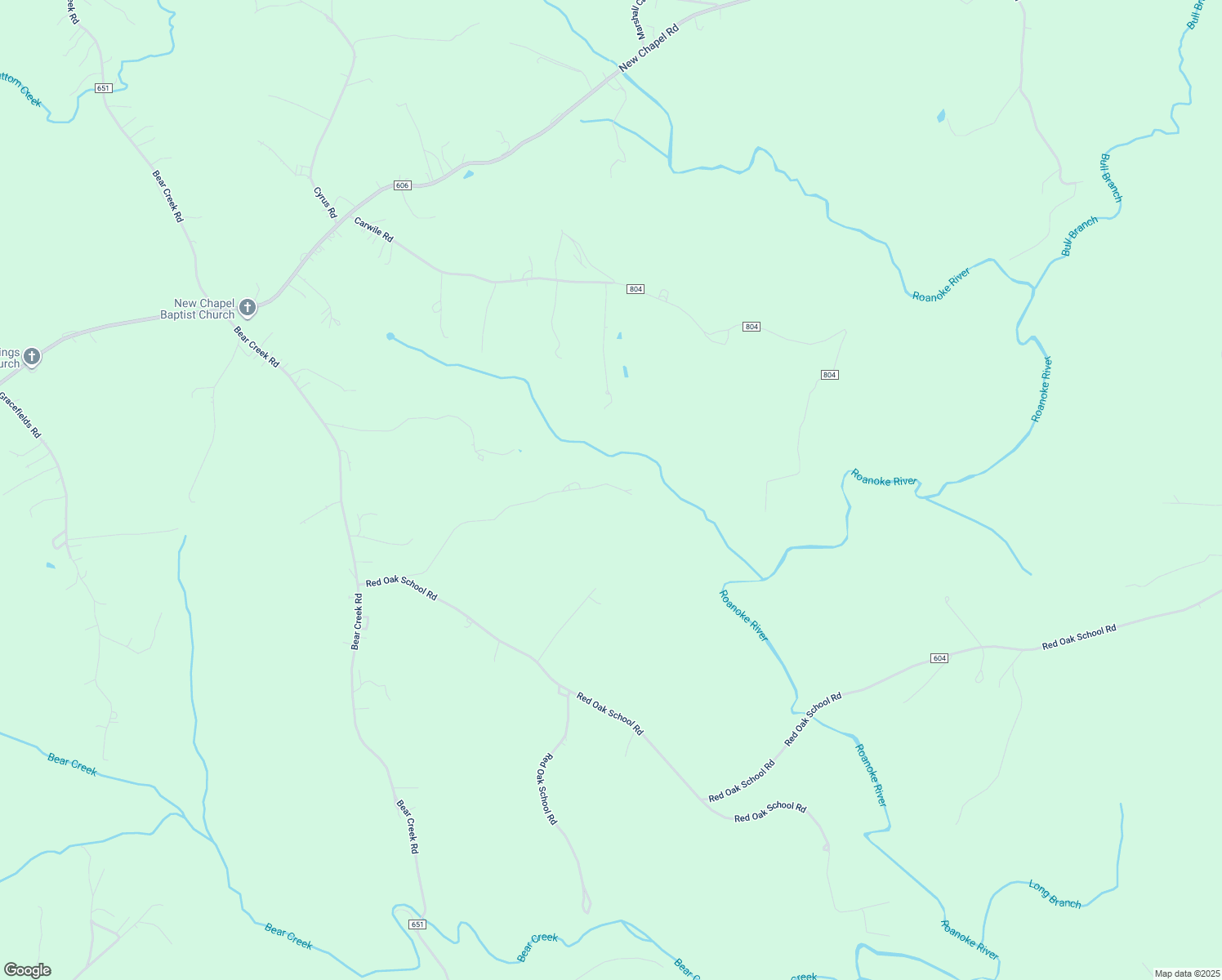 map of restaurants, bars, coffee shops, grocery stores, and more near 779 Meeting House Road in Rustburg