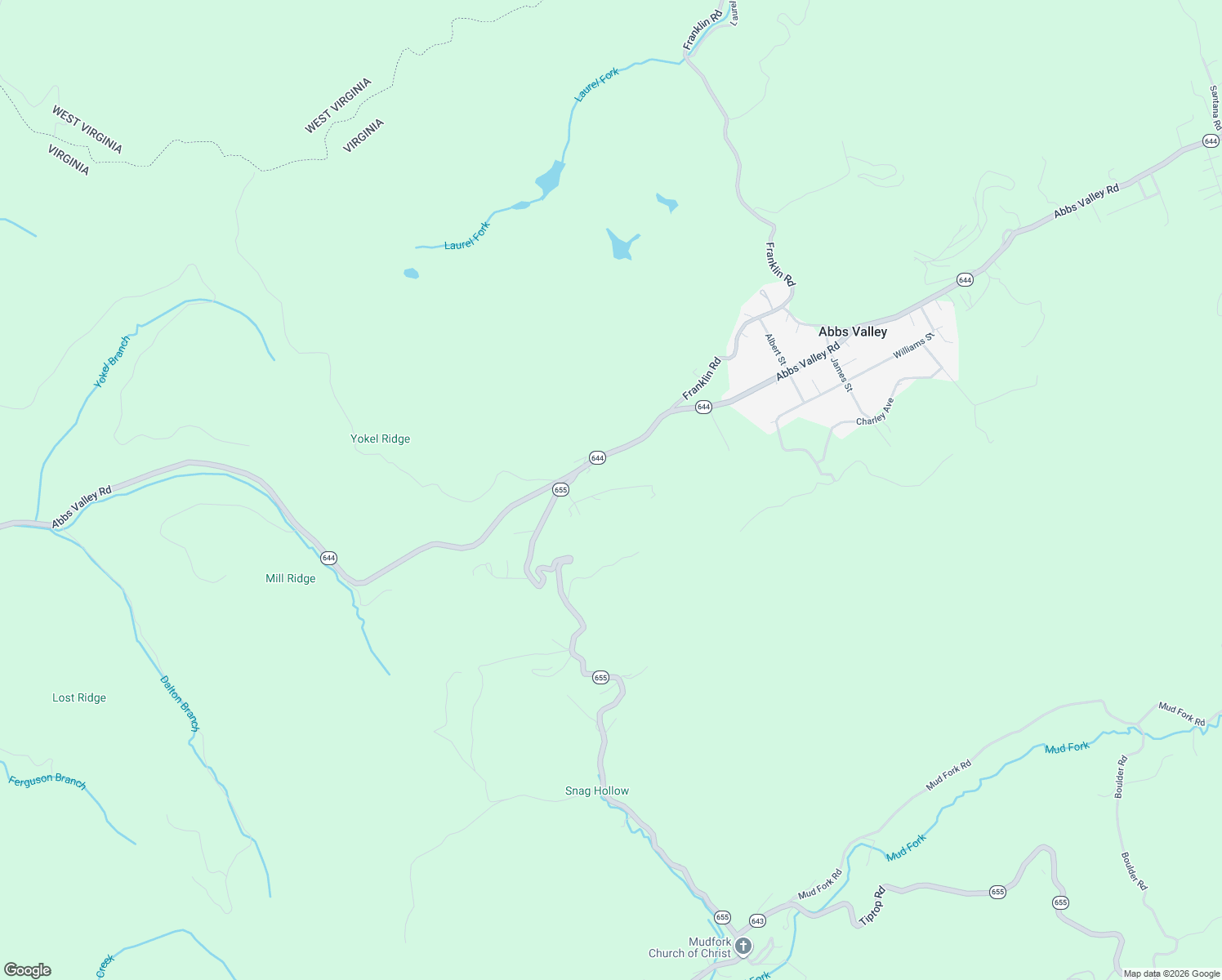 map of restaurants, bars, coffee shops, grocery stores, and more near State Route 796 in Abbs Valley