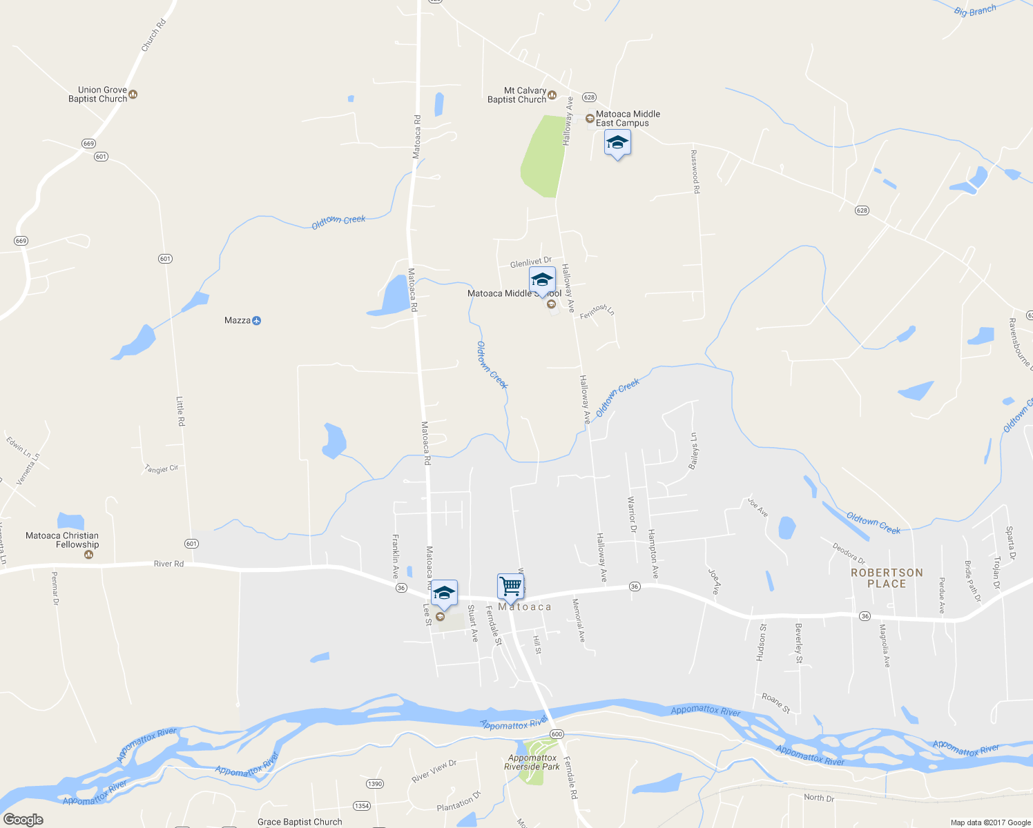 map of restaurants, bars, coffee shops, grocery stores, and more near 21000 Wells Street in Petersburg