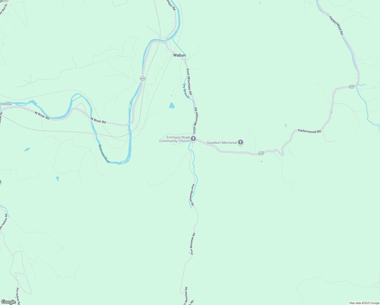 map of restaurants, bars, coffee shops, grocery stores, and more near 5664 Poor Mountain Rd in Salem