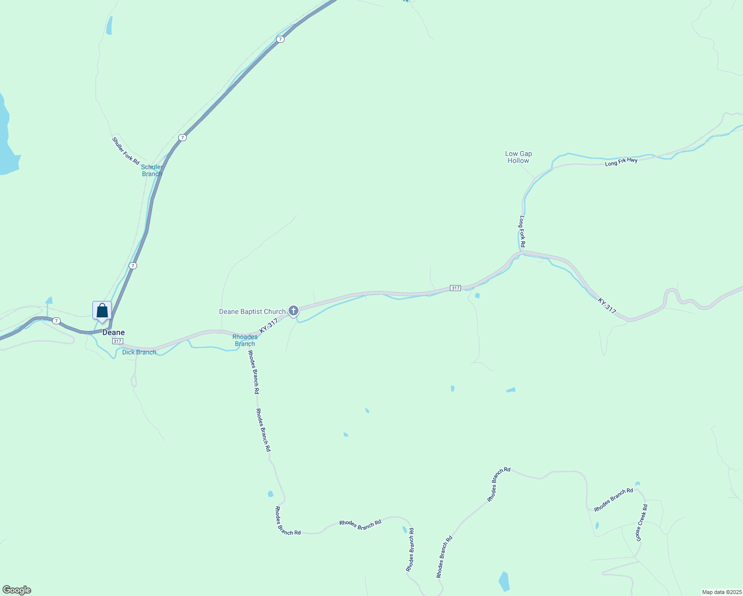 map of restaurants, bars, coffee shops, grocery stores, and more near in Deane
