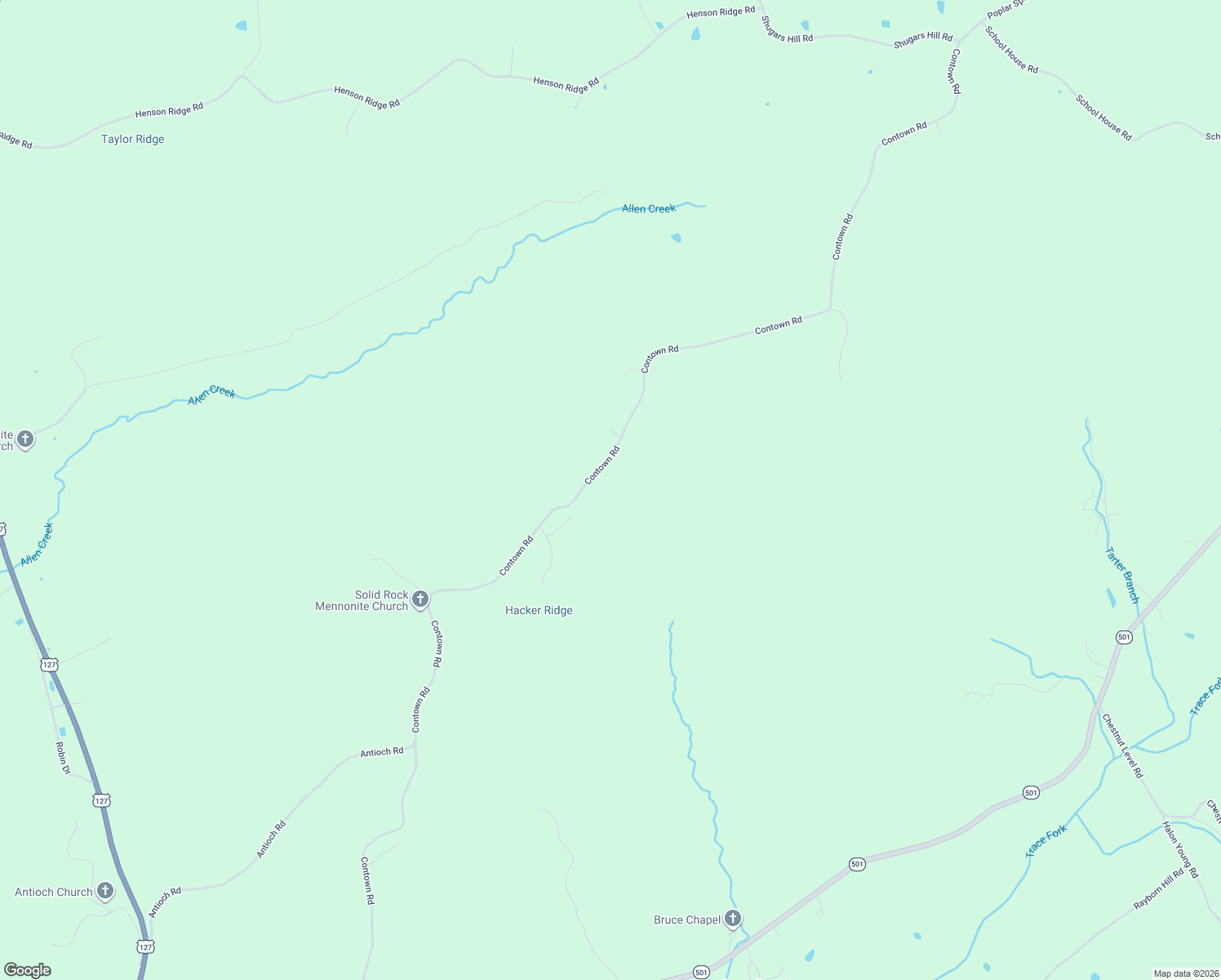 map of restaurants, bars, coffee shops, grocery stores, and more near 3011 Contown Road in Liberty