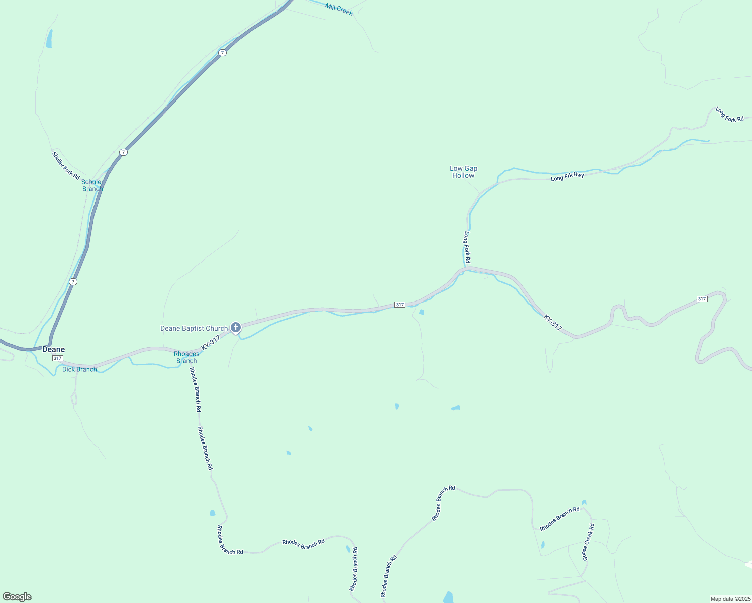 map of restaurants, bars, coffee shops, grocery stores, and more near 0 Cr-1814 in Deane