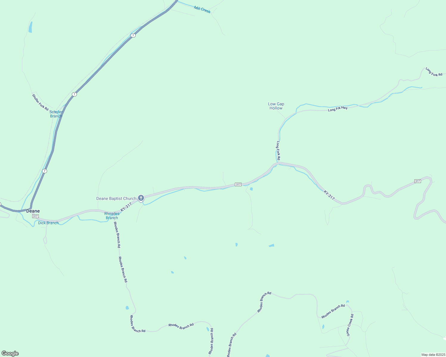 map of restaurants, bars, coffee shops, grocery stores, and more near 90 Cr-1814 in Deane