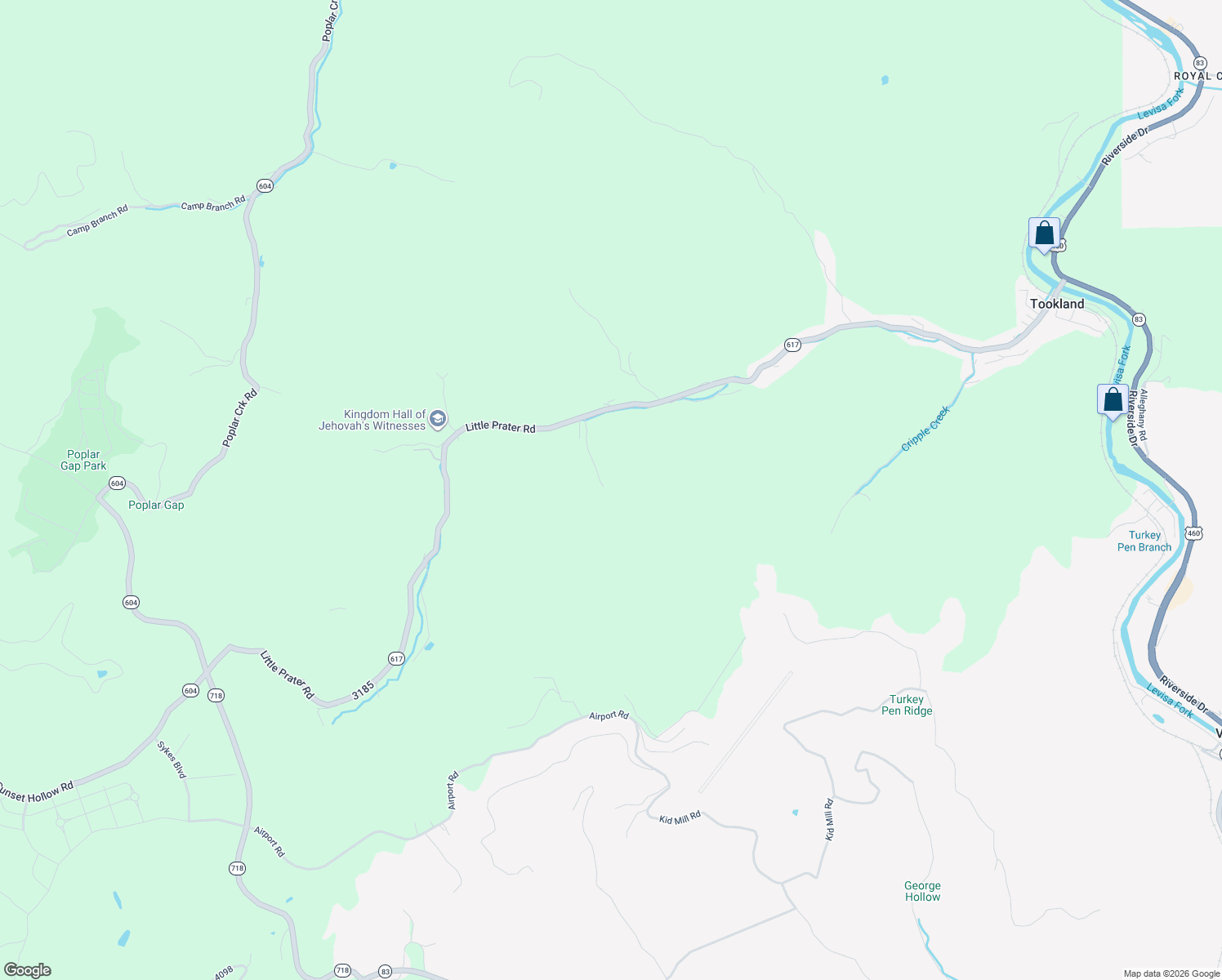 map of restaurants, bars, coffee shops, grocery stores, and more near Starlight Road in Grundy