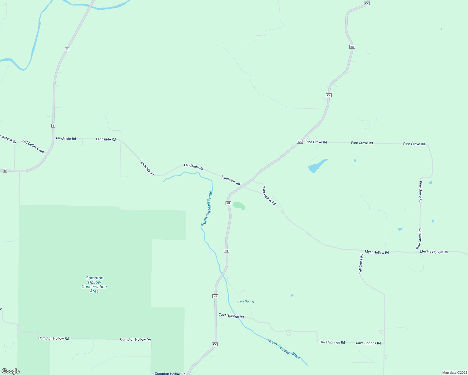 map of restaurants, bars, coffee shops, grocery stores, and more near 6251 State Highway KK in Rogersville