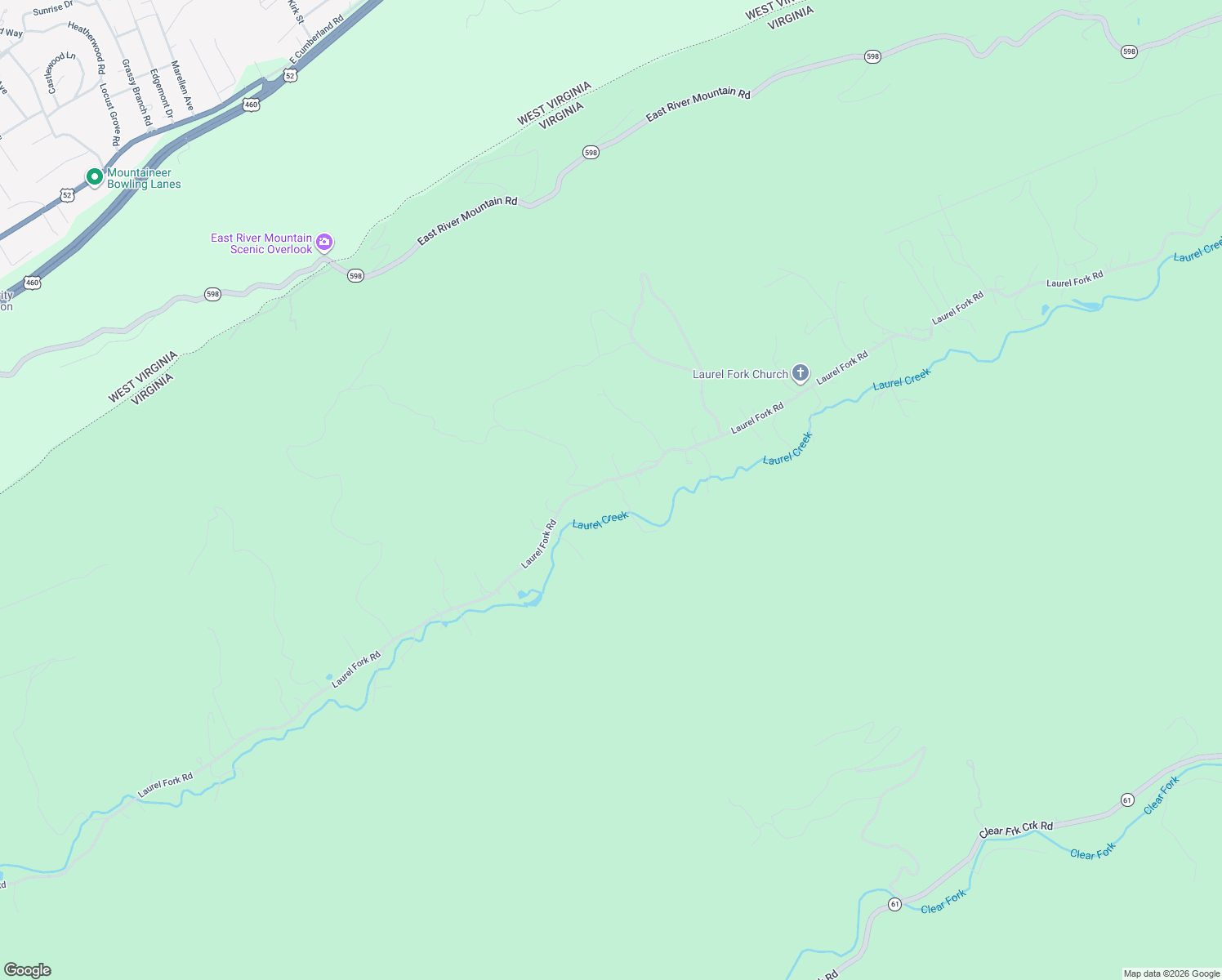 map of restaurants, bars, coffee shops, grocery stores, and more near 5138 Laurel Fork Road in Rocky Gap