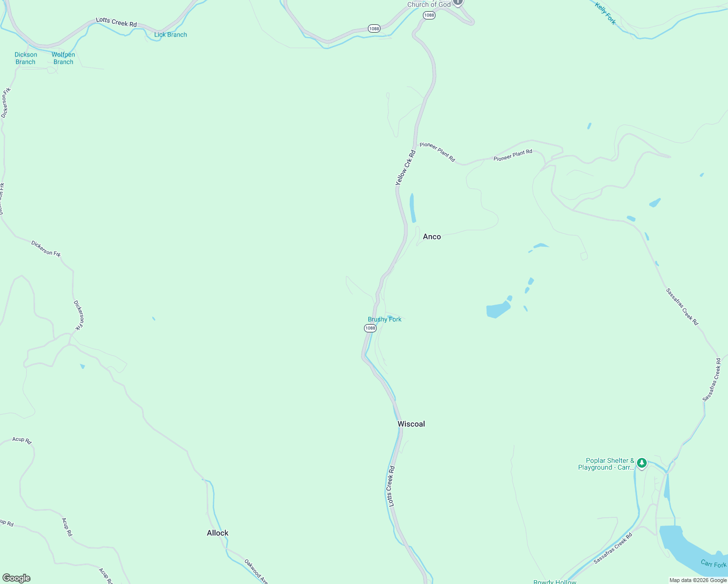 map of restaurants, bars, coffee shops, grocery stores, and more near Bluebird Road in Anco