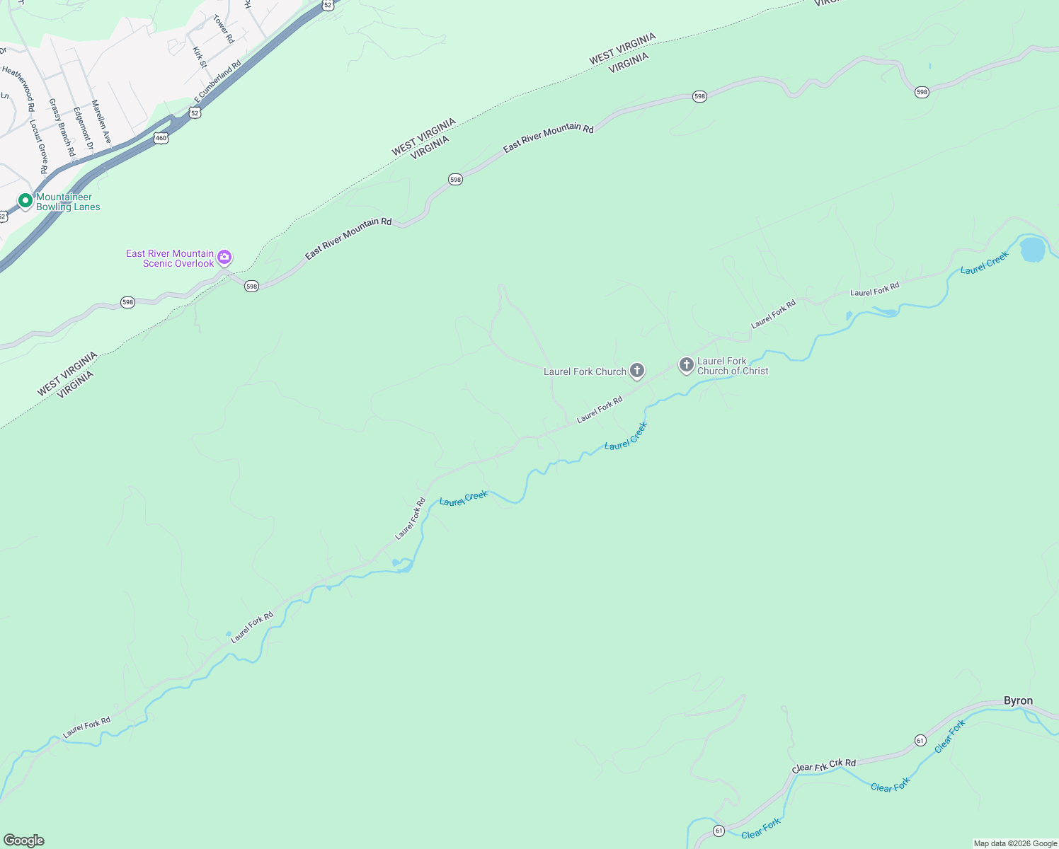 map of restaurants, bars, coffee shops, grocery stores, and more near 5349 Laurel Fork Road in Rocky Gap