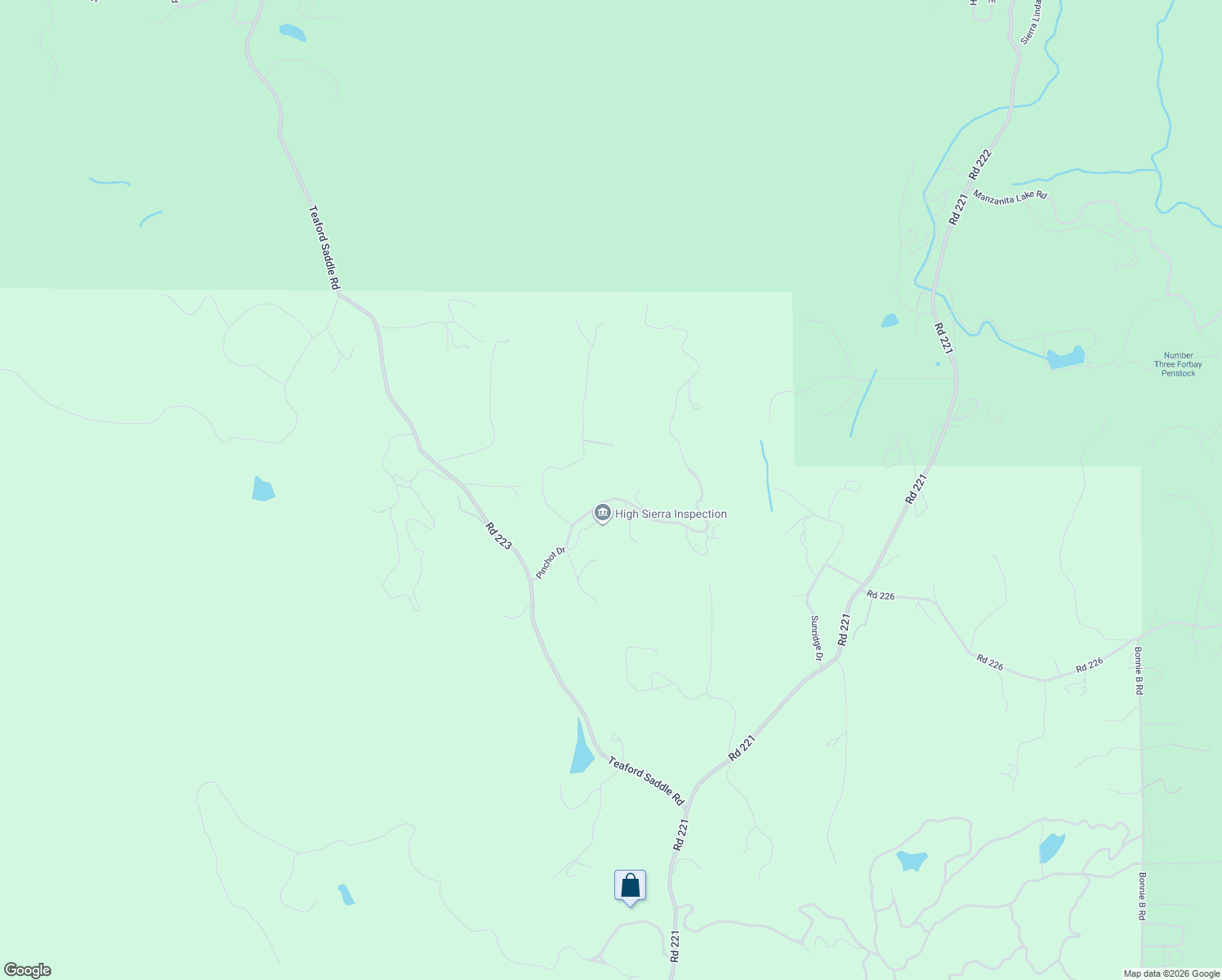 map of restaurants, bars, coffee shops, grocery stores, and more near 54481 Pinchot Drive in North Fork