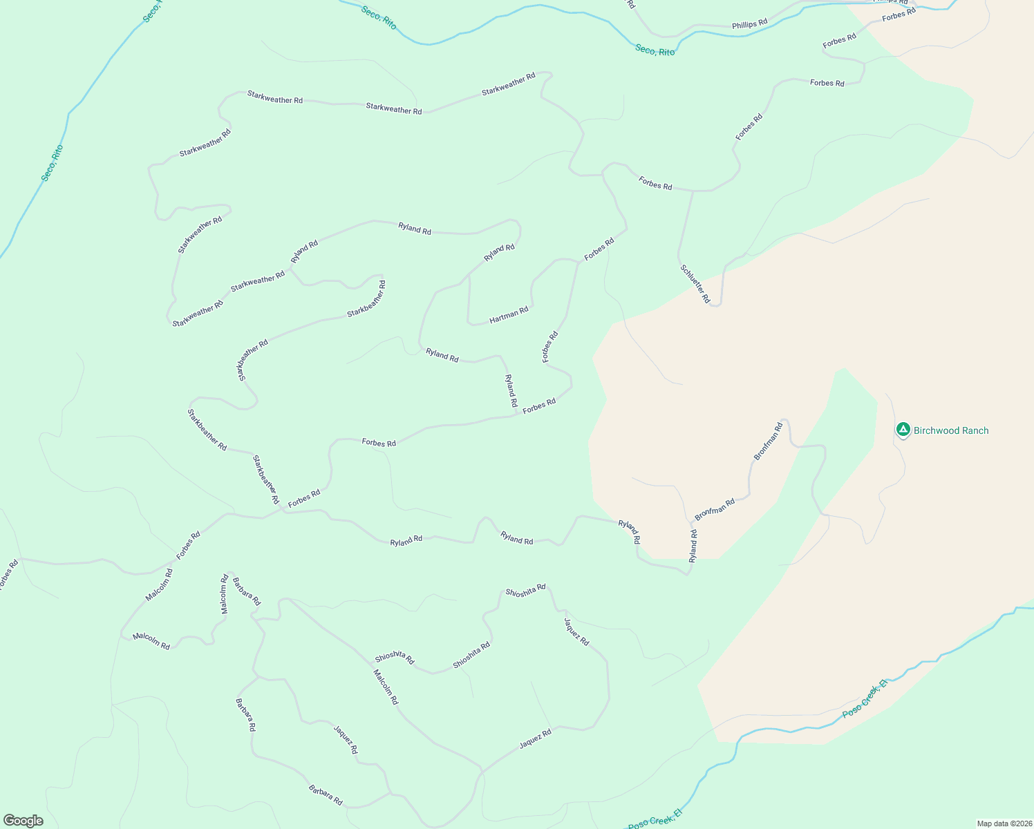map of restaurants, bars, coffee shops, grocery stores, and more near Forbes Road in Fort Garland
